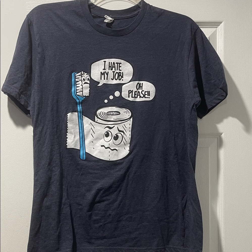 Viva Cotton Graphic Navy Blue Men's T-Shirt